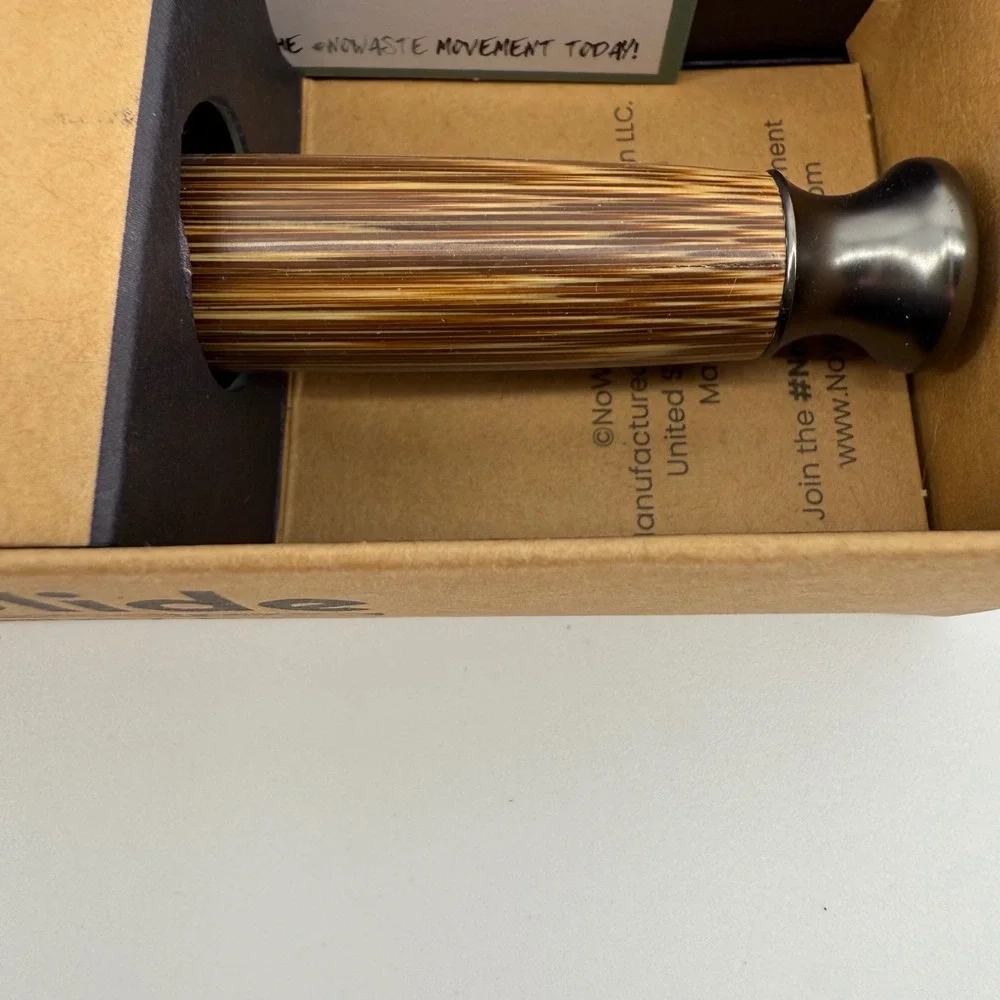 NOWASTEMAN EcoGlide Bamboo Safety‎ Razor Reusable Eco Friendly Shaving Set